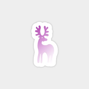 Reindeer lost in the fog Sticker